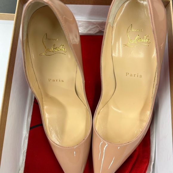 Christian Louboutin- So Kate 120 Patent 39.5 Nude-Brand New - Picture 3 of 3